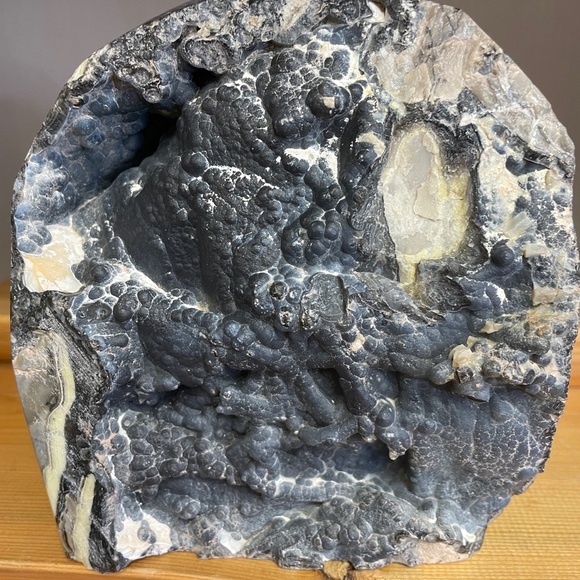 BEAUTIFUL 5LBS  SEMI POLISHED/RAW- NATURAL VOLCANO AGATE 6”x5”x4”XL STONE, UV - Picture 4 of 11